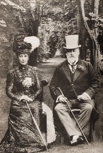 Re Edoardo VII e la regina Alessandra, illustrazione da 